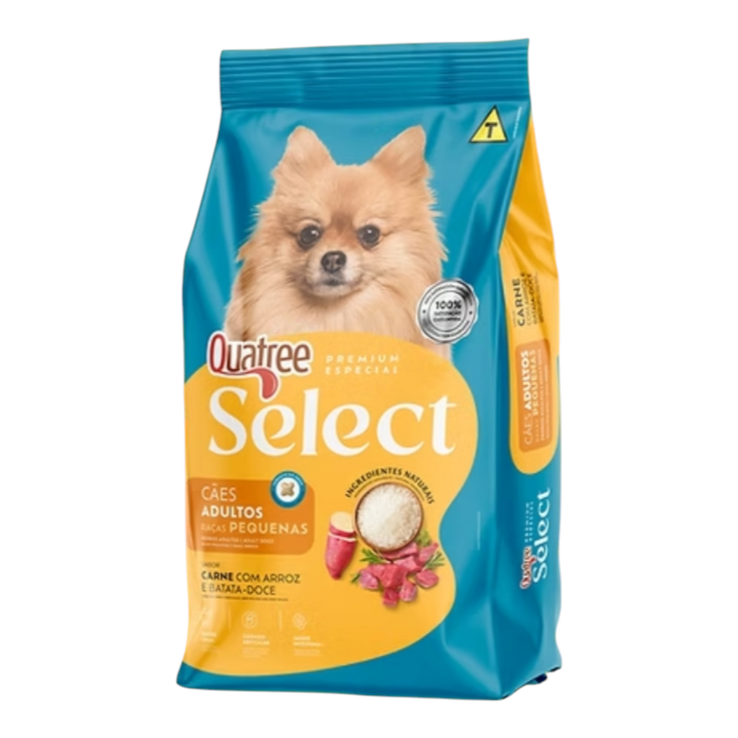 Ração Quatree Select cães adulto raças pequenas carne e batata doce 15kg