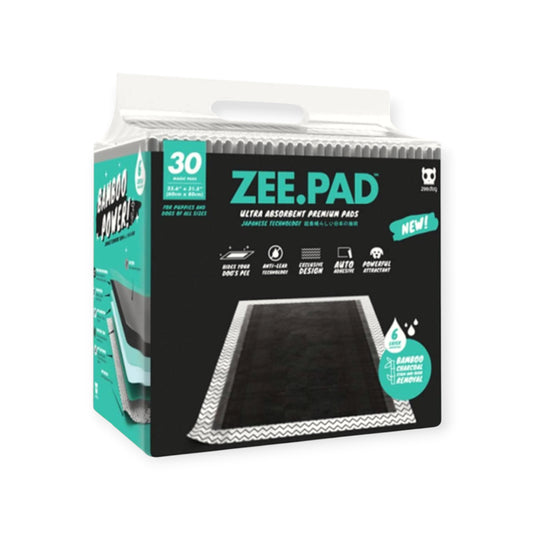 Tapete higiênico com carvão zee pad com 30 unidades