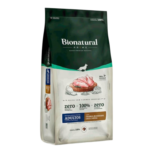 Ração Bionatural Cães Adultos Raças Médias e Grandes Frango 15kg