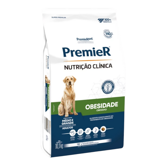 Ração Premier Nutrição Clínica Obesidade Cães Adultos Médio e Grande Porte 10,1 kg