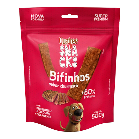 quatree snacks Bifinho sabor churrasco 500g