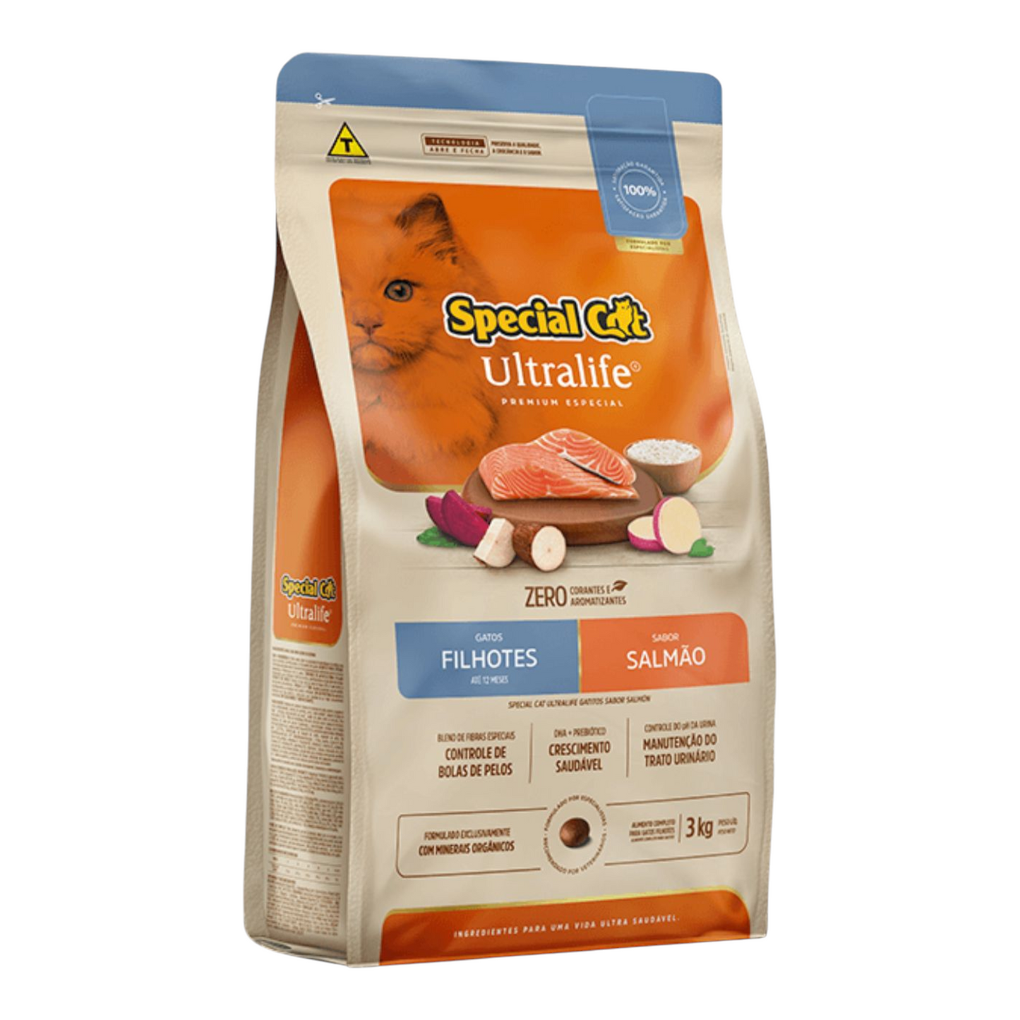 Ração Special Cat ultralife gatos filhotes sabor salmão. 3kg