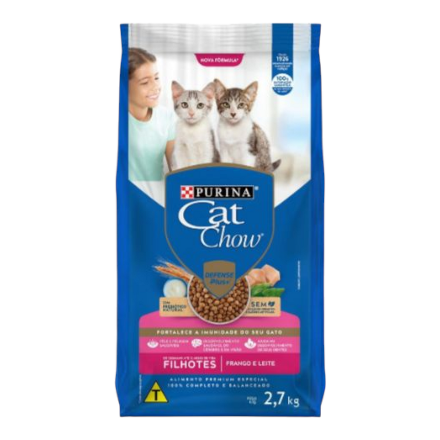 Ração Cat Chow Filhotes Frango e Leite 2,7kg