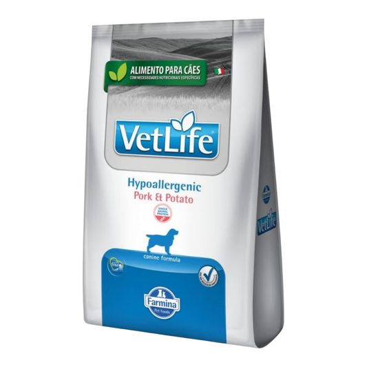 Ração Vet Life Cães adulto Hypoallergenic Pork & Potato 2kg