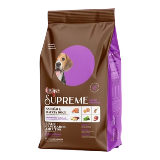 Ração Quatree Supreme light cães Adulto todas as raças salmão e babata doce 15kg