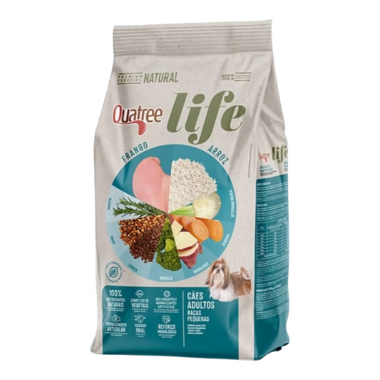Ração Quatree life cães adulto raças pequenas 10,1kg