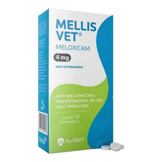 Mellis vet, meloxicam 4mg.         10 comprimidos