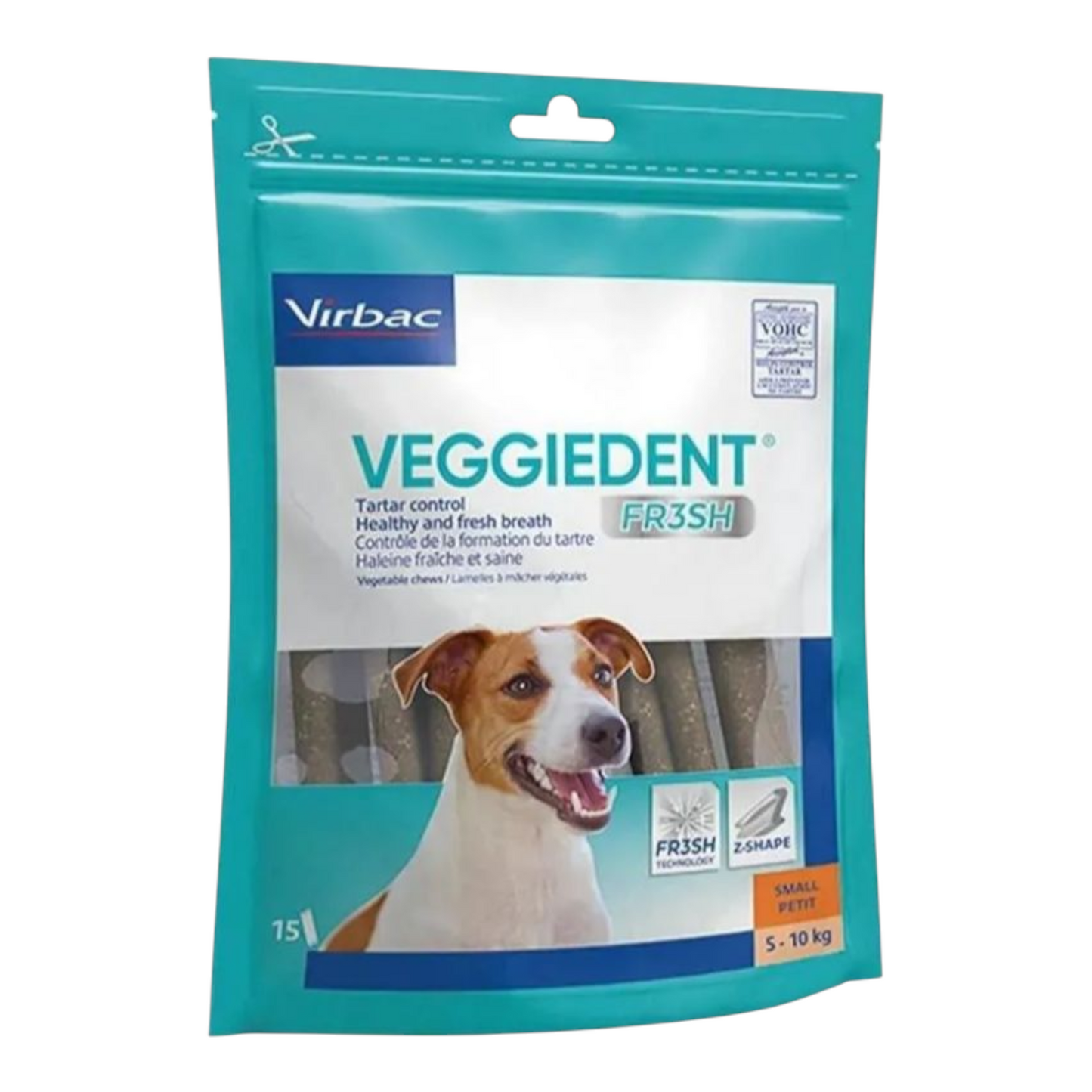 Veggiedent Tiras Mastigáveis Fr3sh para Cães de 5 a 10 kg