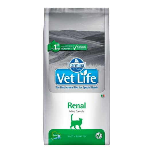 Ração Vet Life Natural Renal para Gatos Adultos 2kg