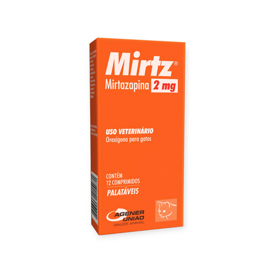 Mirtz
Estimulante de apetite para gatos 12 comprimidos