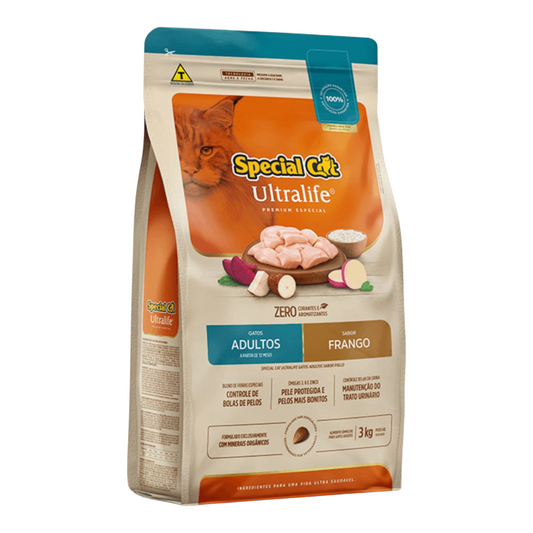 Ração Special Cat ultralife gatos Adultos sabor frango 3kg