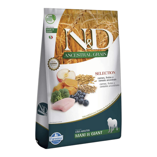 Ração ND Ancestral cães Adulto raças grandes  carne ,frutas e cereais 15 kg