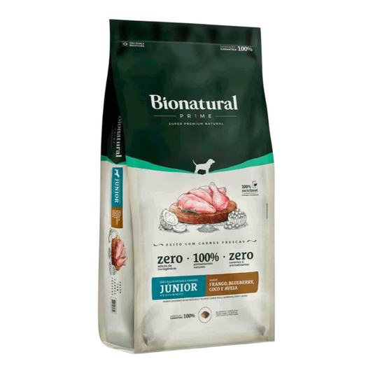 Ração Bionatural Frango Cães filhotes De Raças Médias e Grandes 15kg