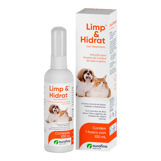 Limp e Hidrat Solução Para Limpeza de Ouvidos Ourofino 100ml
