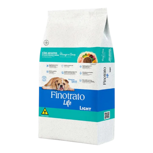 Ração Finotrato Life Light Frango e Arroz Cães Adultos de Raças Pequenas e Médias 3kg