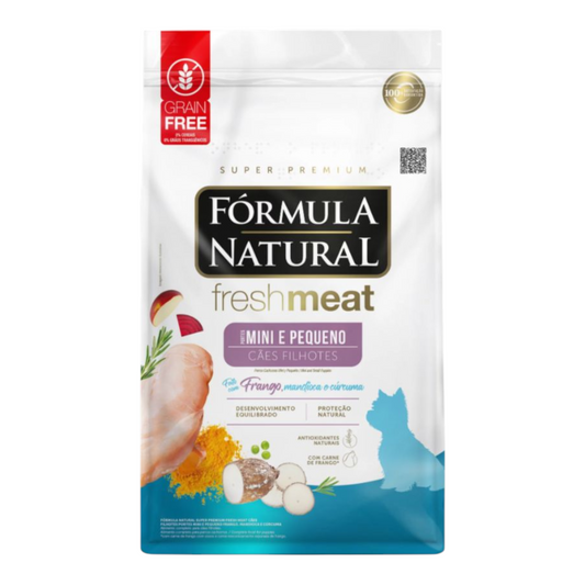 Ração Fórmula Natural Super Premium Fresh Meat Cães Filhotes Portes Mini e Pequeno... 2,5kg
